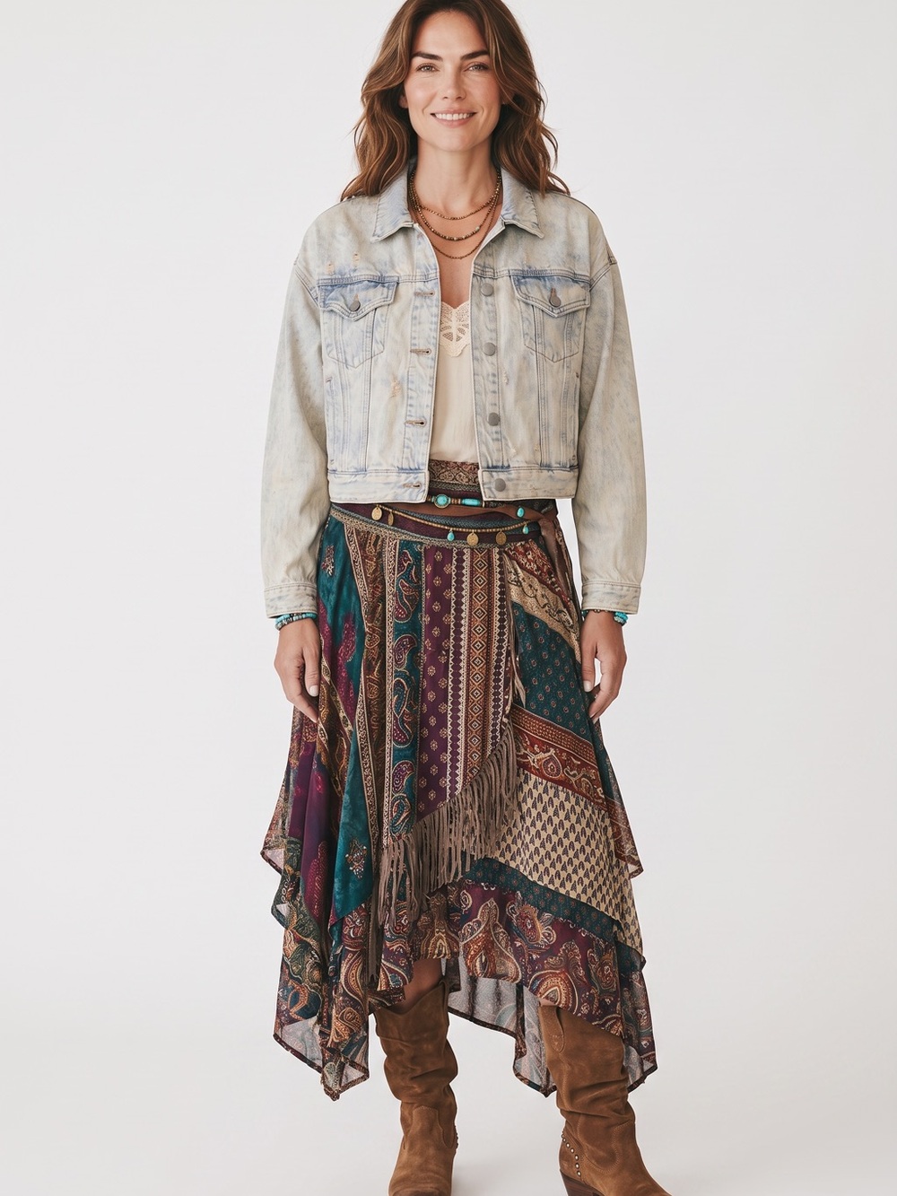 wild fable Light Wash Blue distressed Denim Jacket 100% cotton